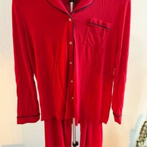 Vineyard Vines Super-Soft Knit Pajama Set | Women’s M | Red | NWOT